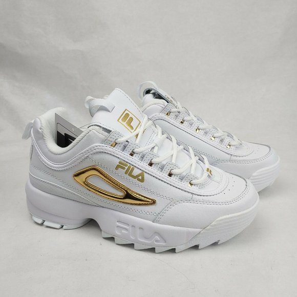 FILA Disruptor 2 II Metallic Accent Sneakers White - Picture 3 of 8
